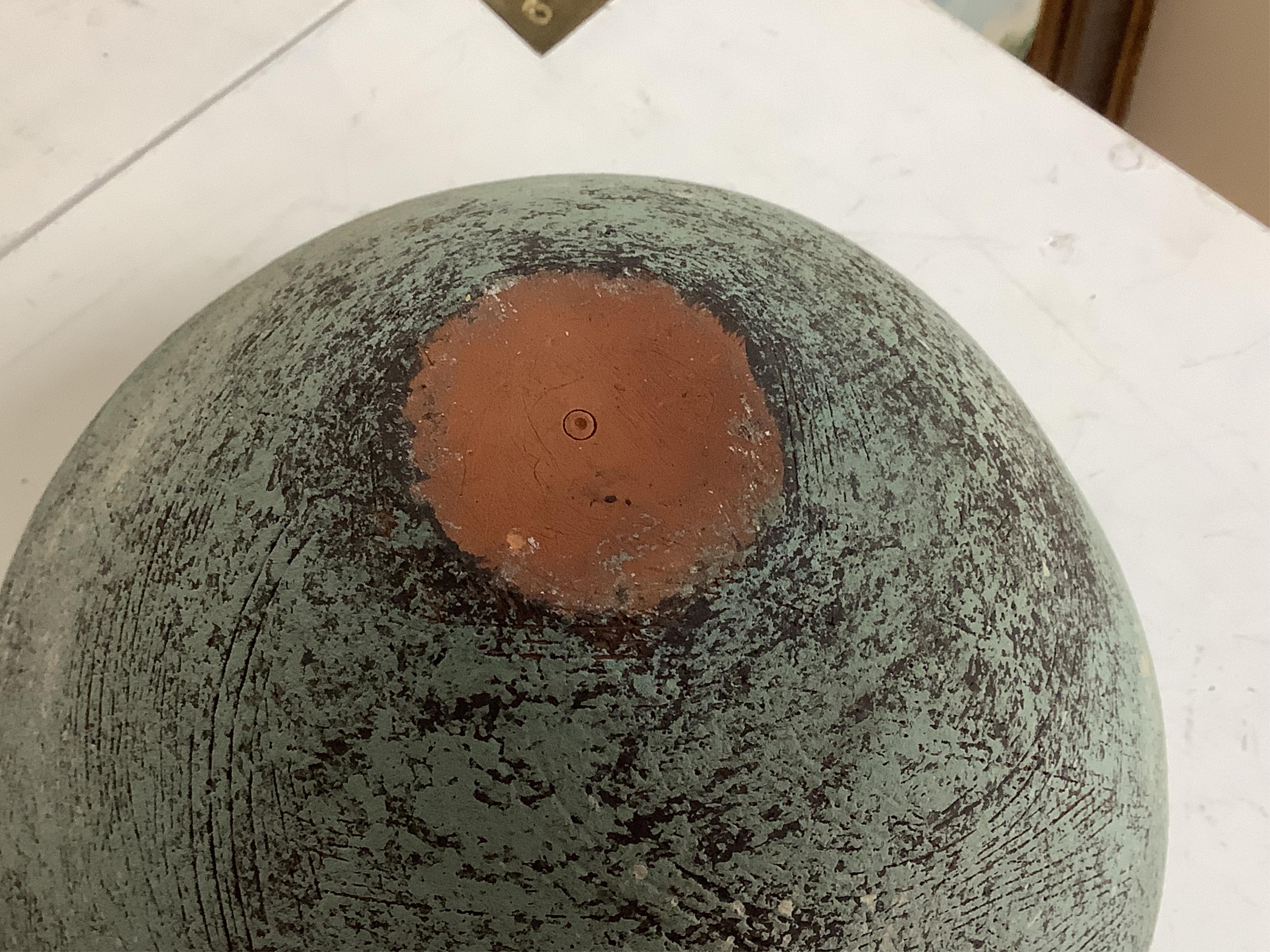 After Hans Coper, a studio pottery tapered vase, 22cm high